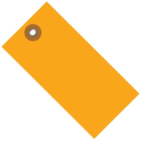 Bsc Preferred 3 1/4 x 1 5/8'' Orange Tyvek Shipping Tag, 100PK BUY00015463